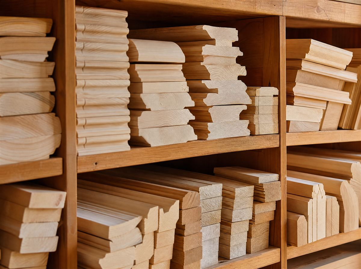 Stacked moulding and trim profiles